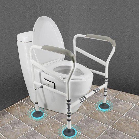 OEM Toilethilfe - WC-Hilfe - Toiletstütze - Antislip - Aufstehhilfe - Verstellbare Höhe und Breite - Toilethilfe - Weiss 2026
