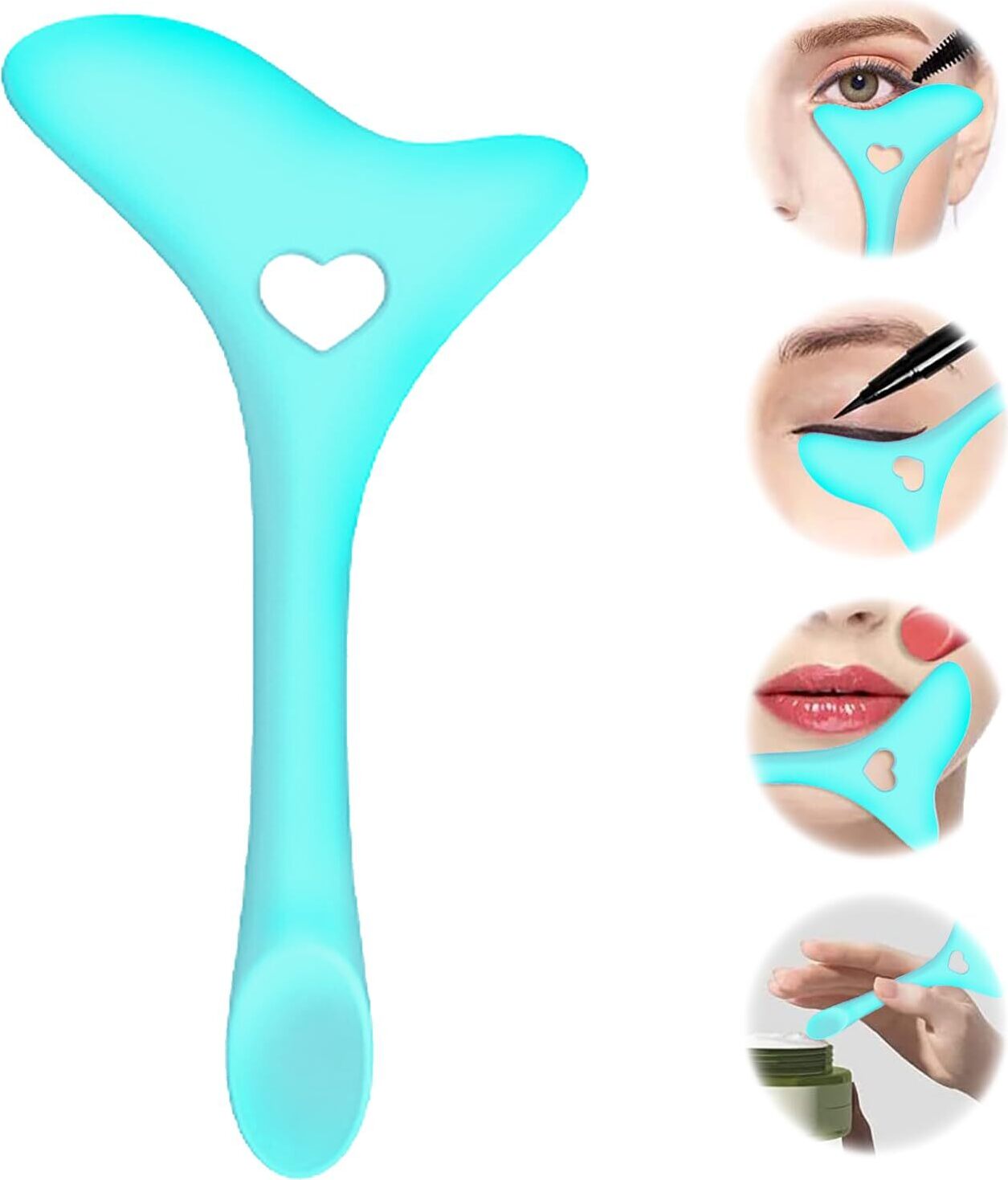 Flügel-Eyeliner-Schablone Aus Silikon – Make-up-Hilfe Für Perfekten Lidschatten & Lippenstift