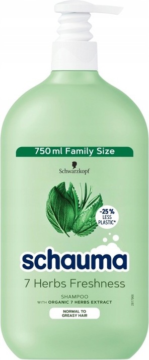 Schauma Szampon do włosów przetłuszczających się i normalnych, 750ml