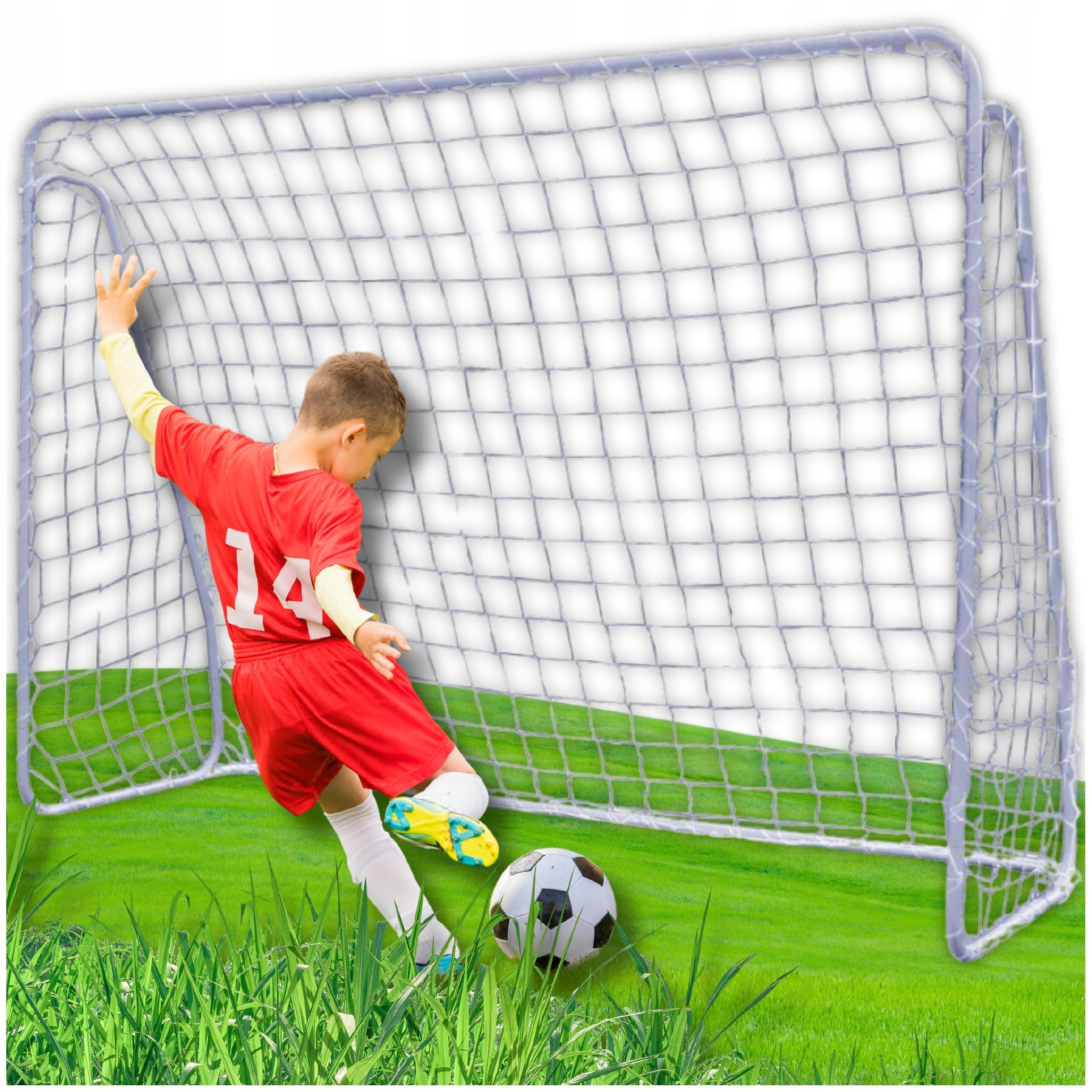 Sport1 Fußballtor Goal Striker Faltbar Und Transportabel Fußballtor Für Kinder Garten/Zuhause Fußballtor Für Kinder, Aufblasbarer Ball 12cm Und Pumpe, 90x59x61