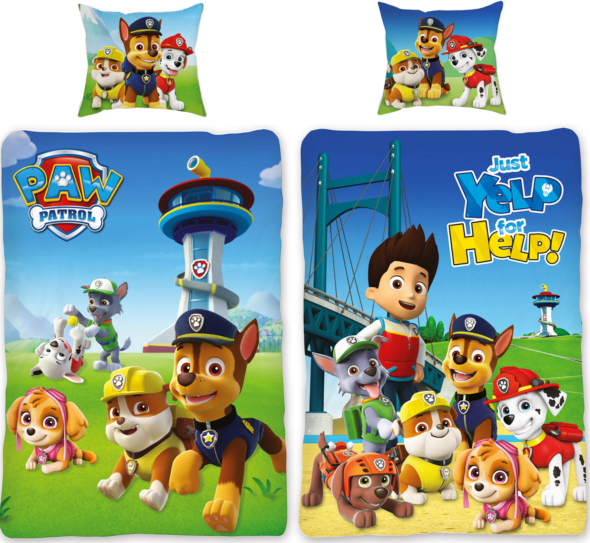 Beronage Paw Patrol Bettwäsche Team Blau Linon / Renforcé