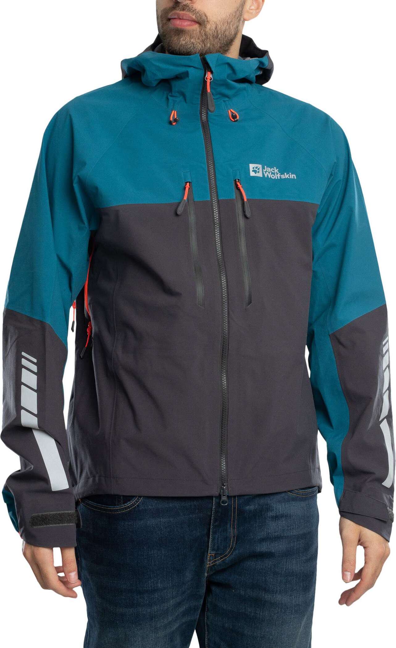 Jack Wolfskin Morobbia 3l Jacke, Blau XL Windbreaker