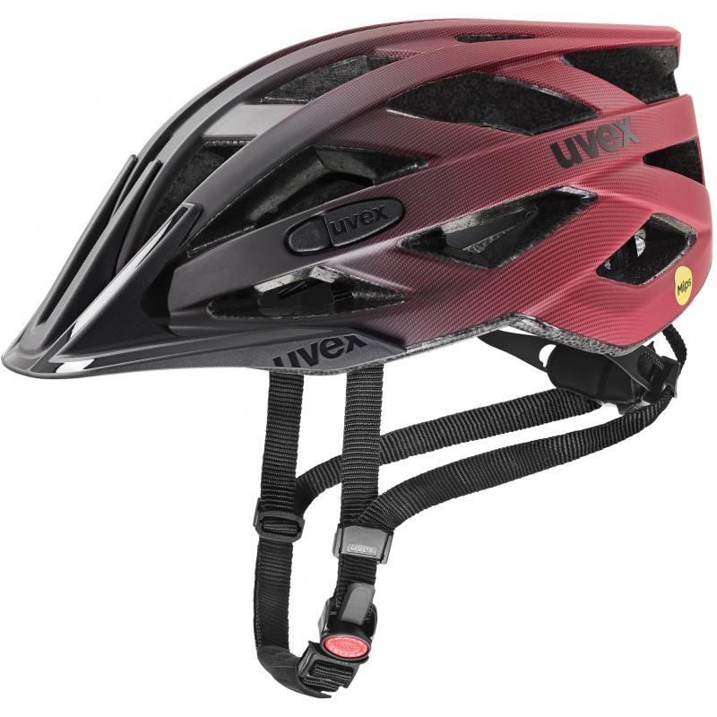 Helm Uvex I-VO CC Mips schwarz-rot matt größe 52-57 cm S41.0.613.0615
