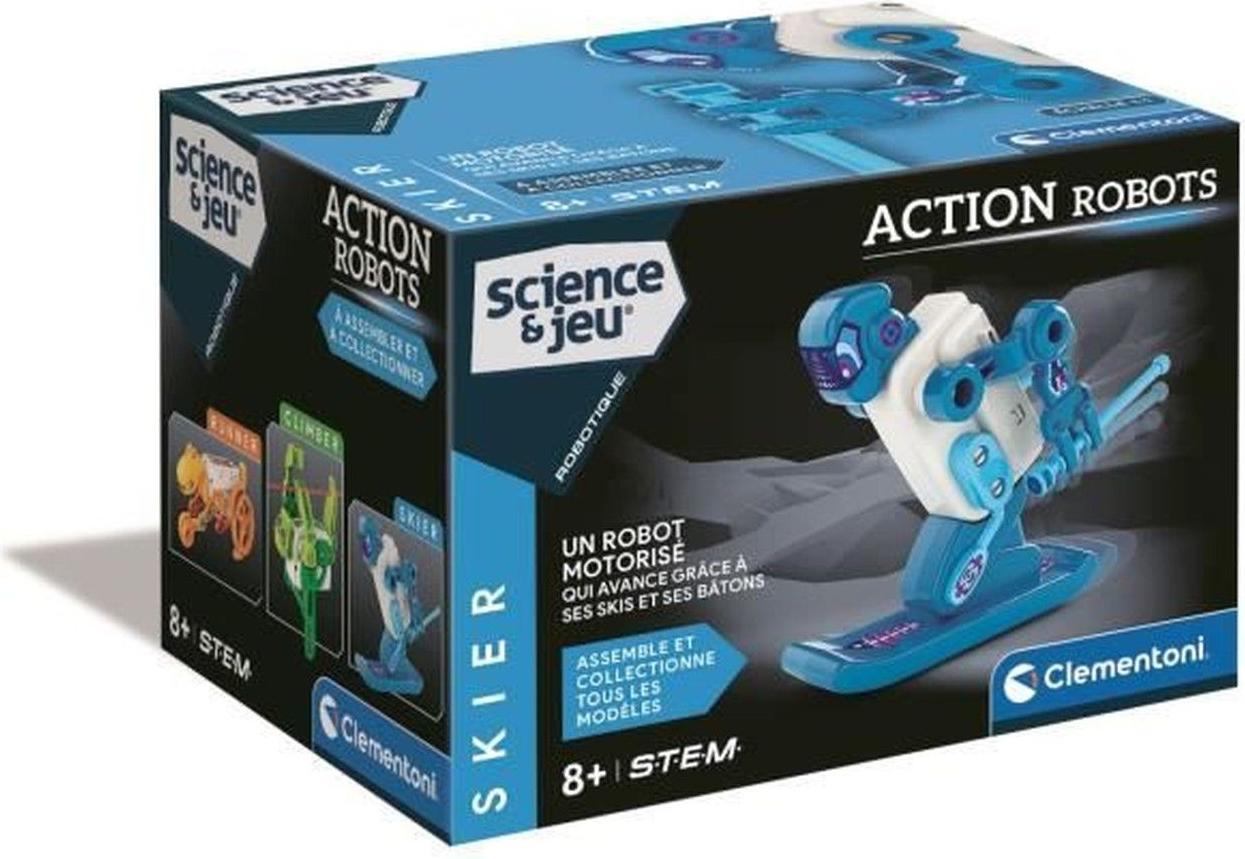 Clementoni Motorisierter Roboter zur Montage - Skifahrer 52910