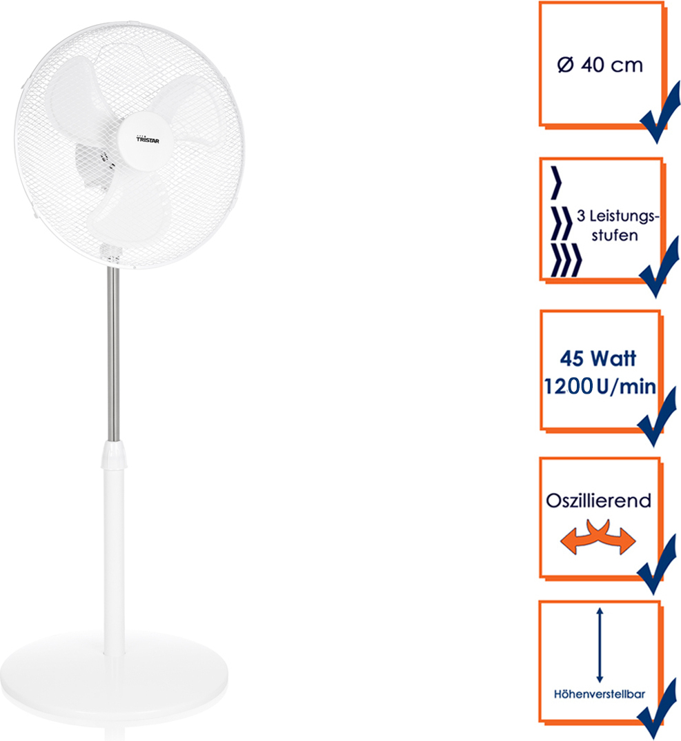 Tristar Haushaltsgeräte Tristar VE-5757 Ventilator de pie
