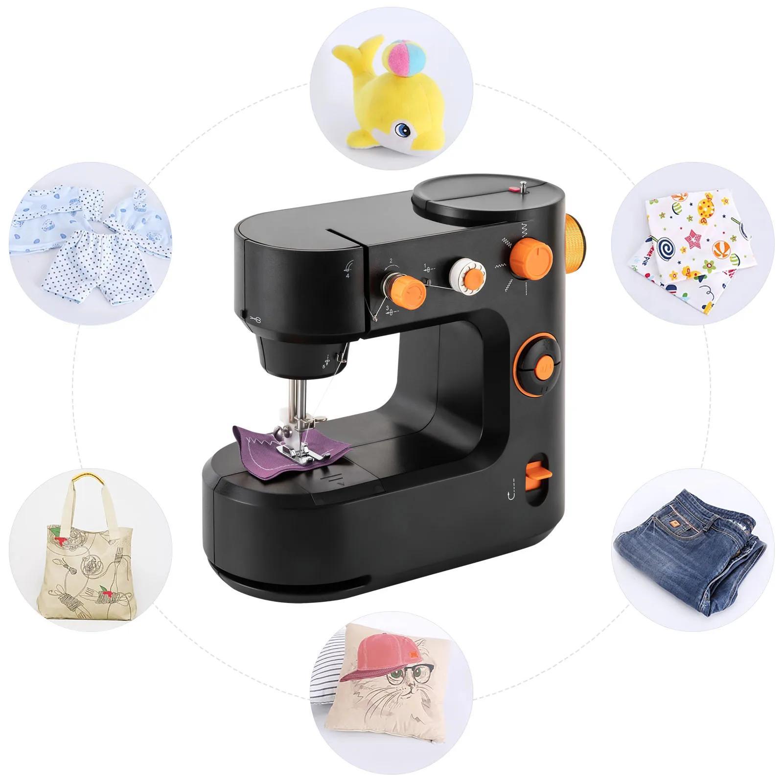 StarTech Tragbare Nähmaschine FHSM-398 - Haushaltsnähmaschine - 5 Sticharten - Lockstich - 26,5×13×22,5 cm - Schwarz