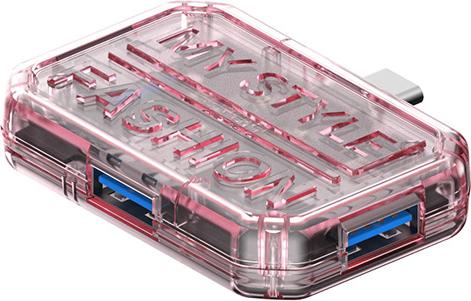 INF Typ-C 3-in-1-Hub – Erweitern Sie Ihre Konnektivität Rosa 382581