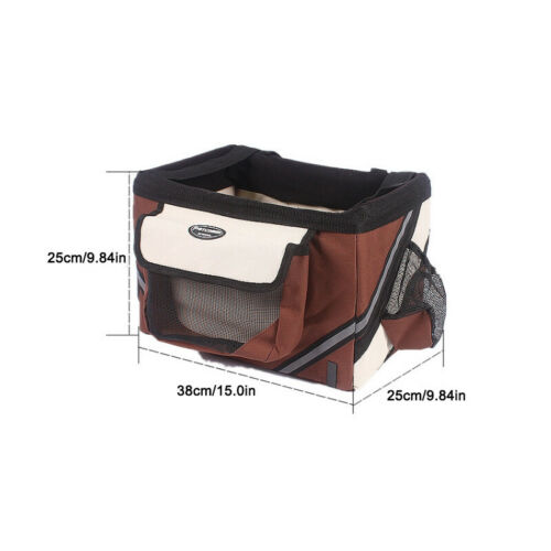 Zhixia Hundefahrradkorb Lenkerkorb Fahrradkorb Hundetransporter Hunde Katze bis zu 6 kg