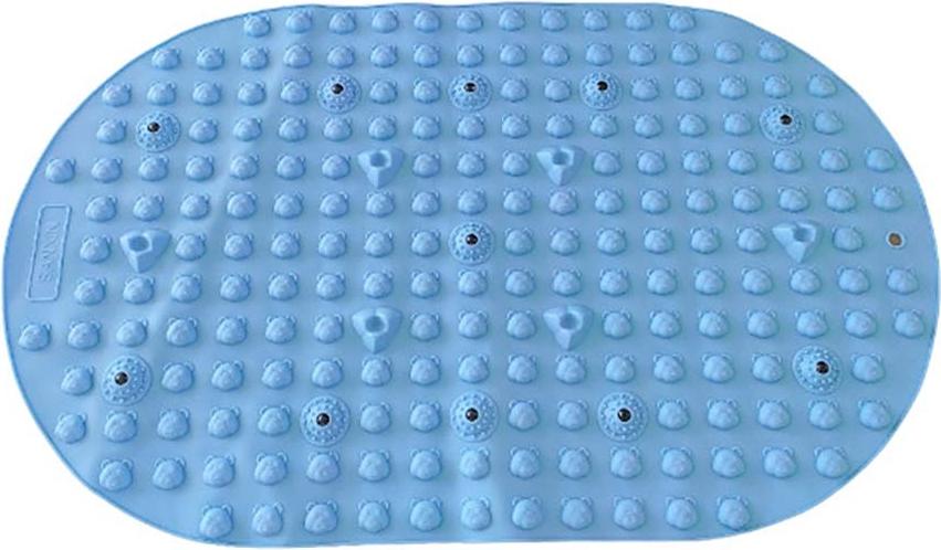 INF Fußmassage Matte mit Noppen - Silikon Akupressur Pad für Tiefenmassage Blau 400913