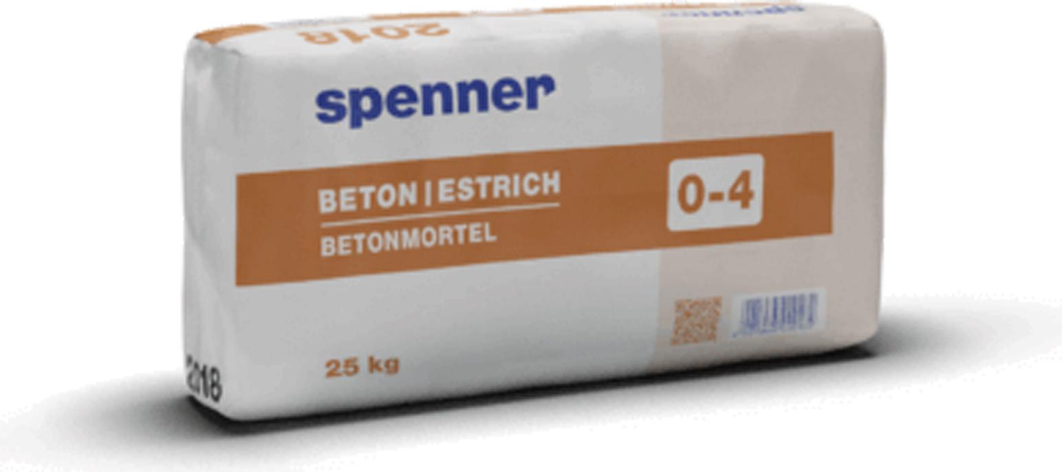 Spenner 2018 Beton-Estrich 0-4mm Rundkorn 25kg
