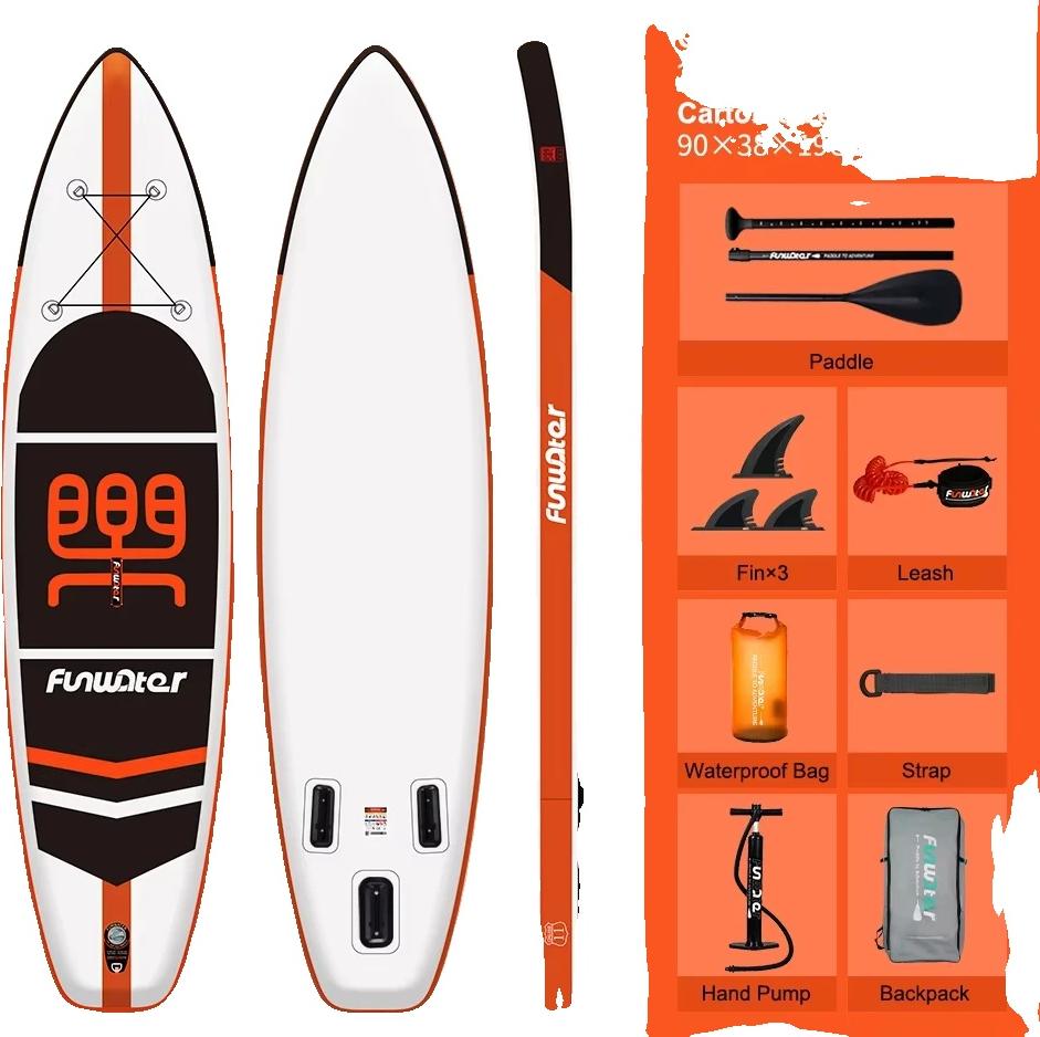 Paddleboard, nafukovacia konštrukcia, univerzálny na voľný čas a preteky, SUPFW03A