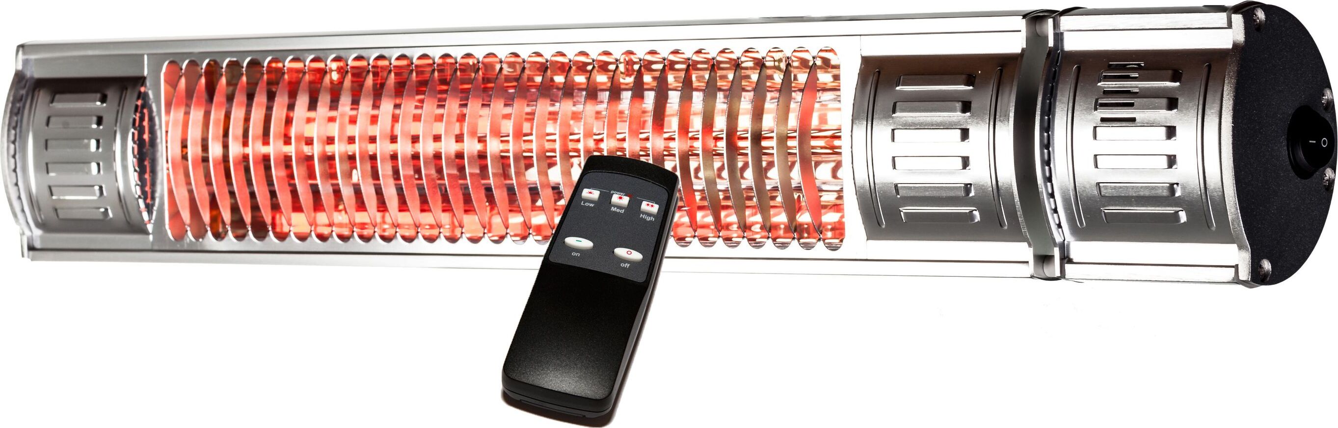 Infralogic Infrarotstrahler infralogic HeizMeister RC 1 x 2000W 3016 regelbar 50-75-100% Alu poliert IP 65 FB