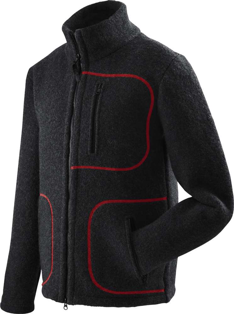 Mufflon W300 Mu-Joko black-Nähte rot M