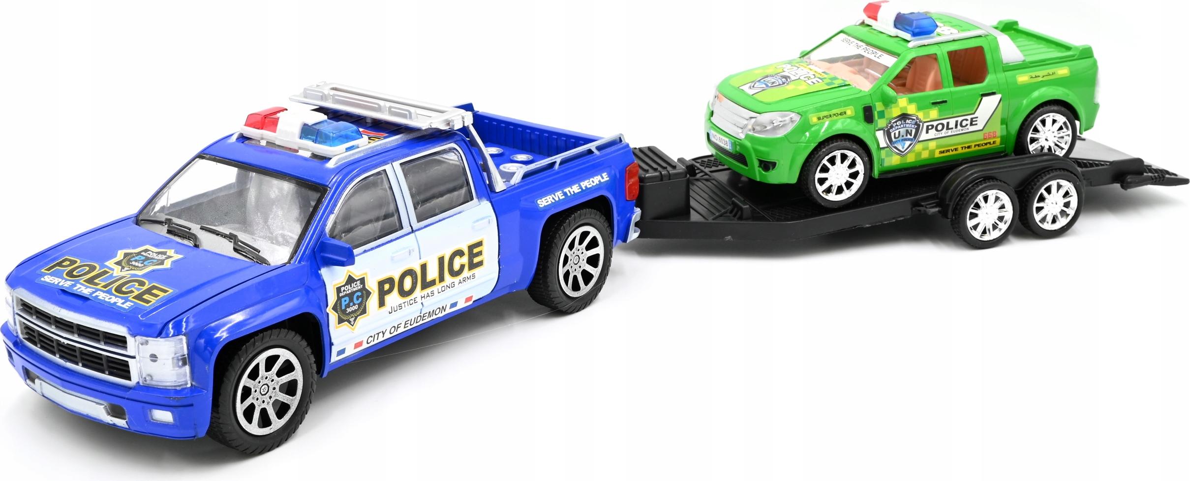 Midex Geländewagen mit Anhänger Spielzeugauto Auto Set Kinder Fahrzeug 3 Farben Sortiert