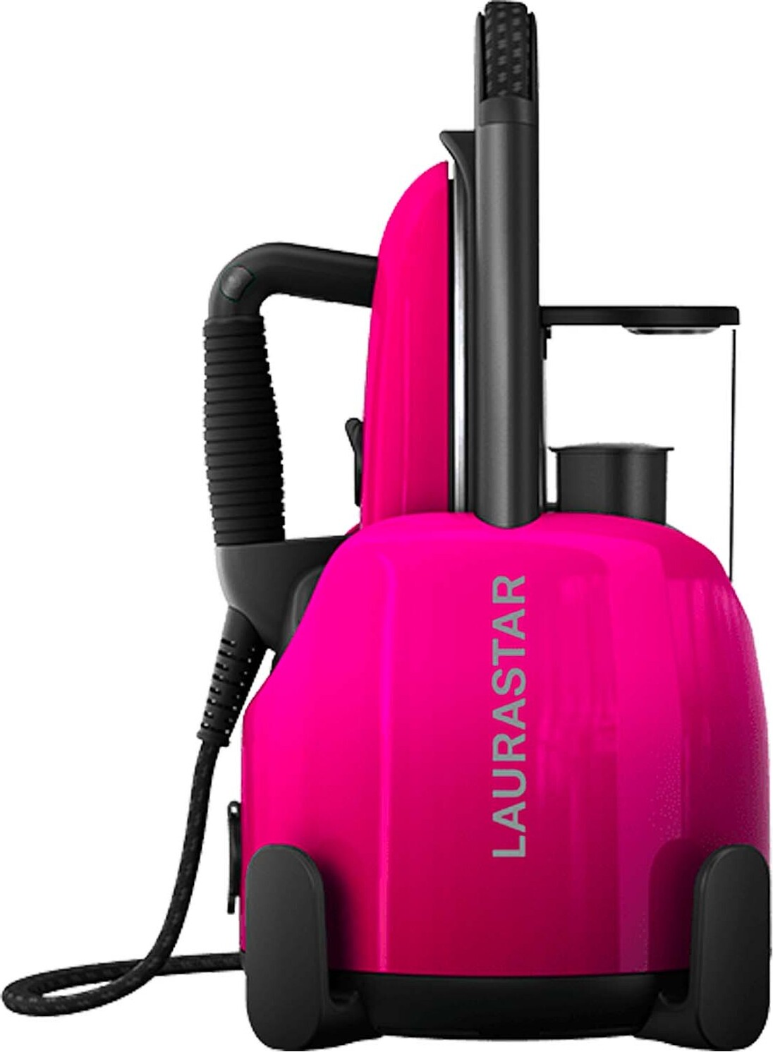 Laurastar Lift Plus Pinky Pop, 3-in-1 Bügelstation, Entknittert, Bügelt & Reinigt, Hygienischer Dampf, Alu-3D Sohle, Vertikales Bügeln 000.0339.515