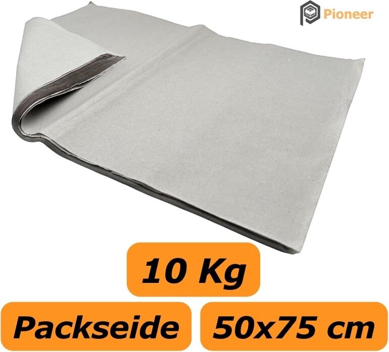 Pioneer 10 Kg Packseide 50 x 75 cm 30g/m² Seiden Papier Packpapier Grau PS-28GY-50075