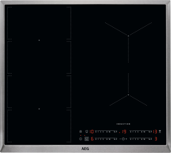 AEG IKS6447BXB, Čierna, Vstavaný, 60 cm, Indukčná varná doska so zónami, 4 zone(s), 4 zone(s)