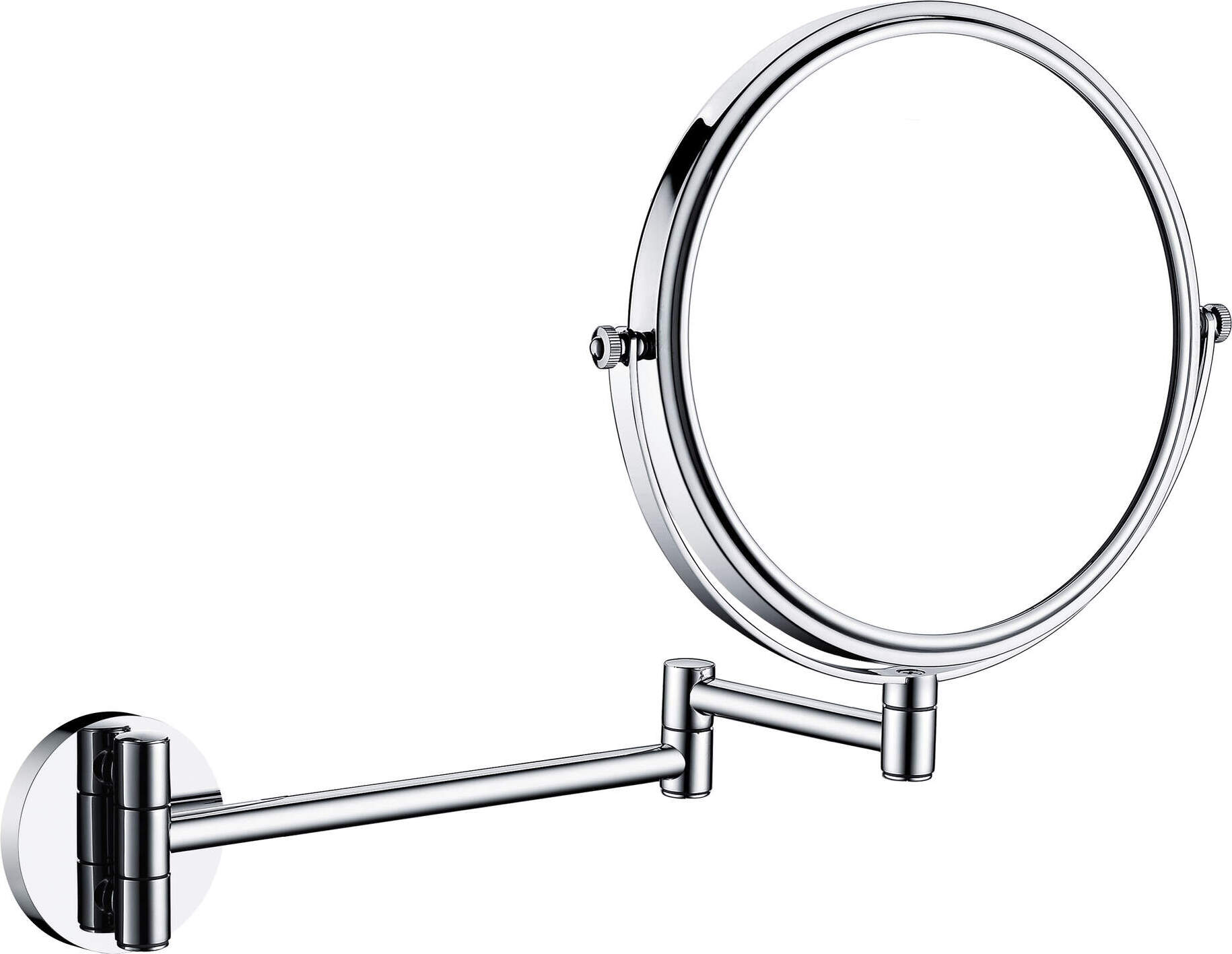 DEANTE Design Runder Kosmetikarmspiegel, 2-Teilig, Vergrösserung X3, Chrom ADR_0811