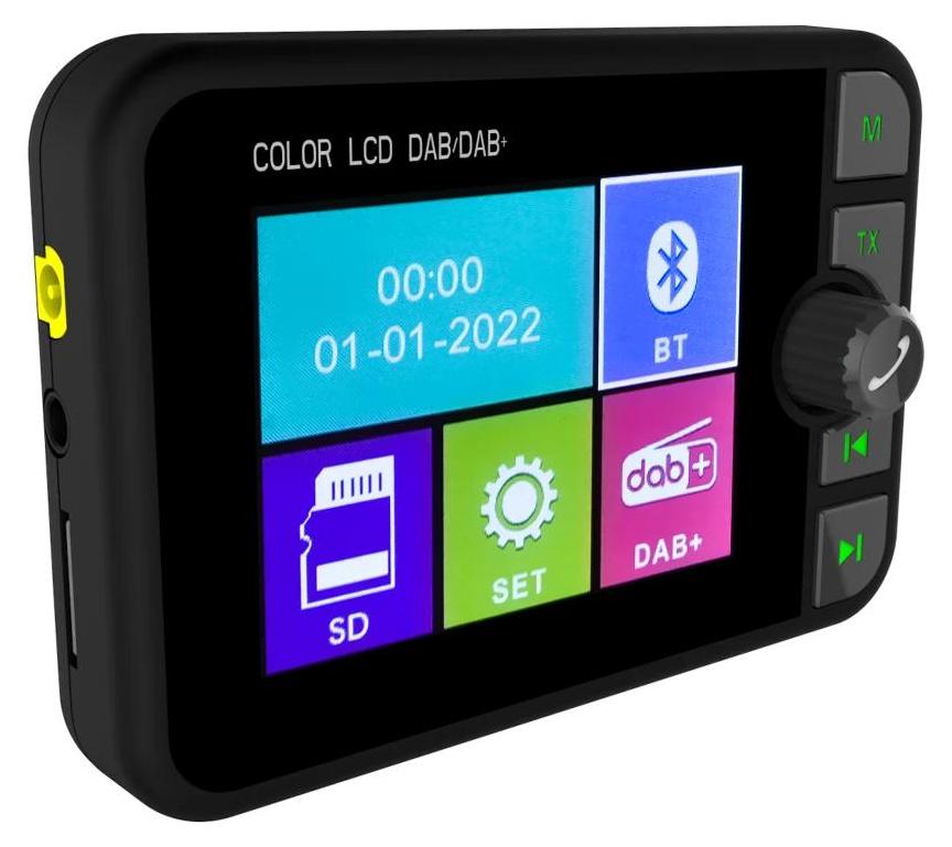 StarTech Auto DAB/DAB+ Digitalradio - Adapter - 6,35 cm LCD-Display - FM-Transmitter - Bluetooth Musik - AUX-Anschluss - Radiotuner