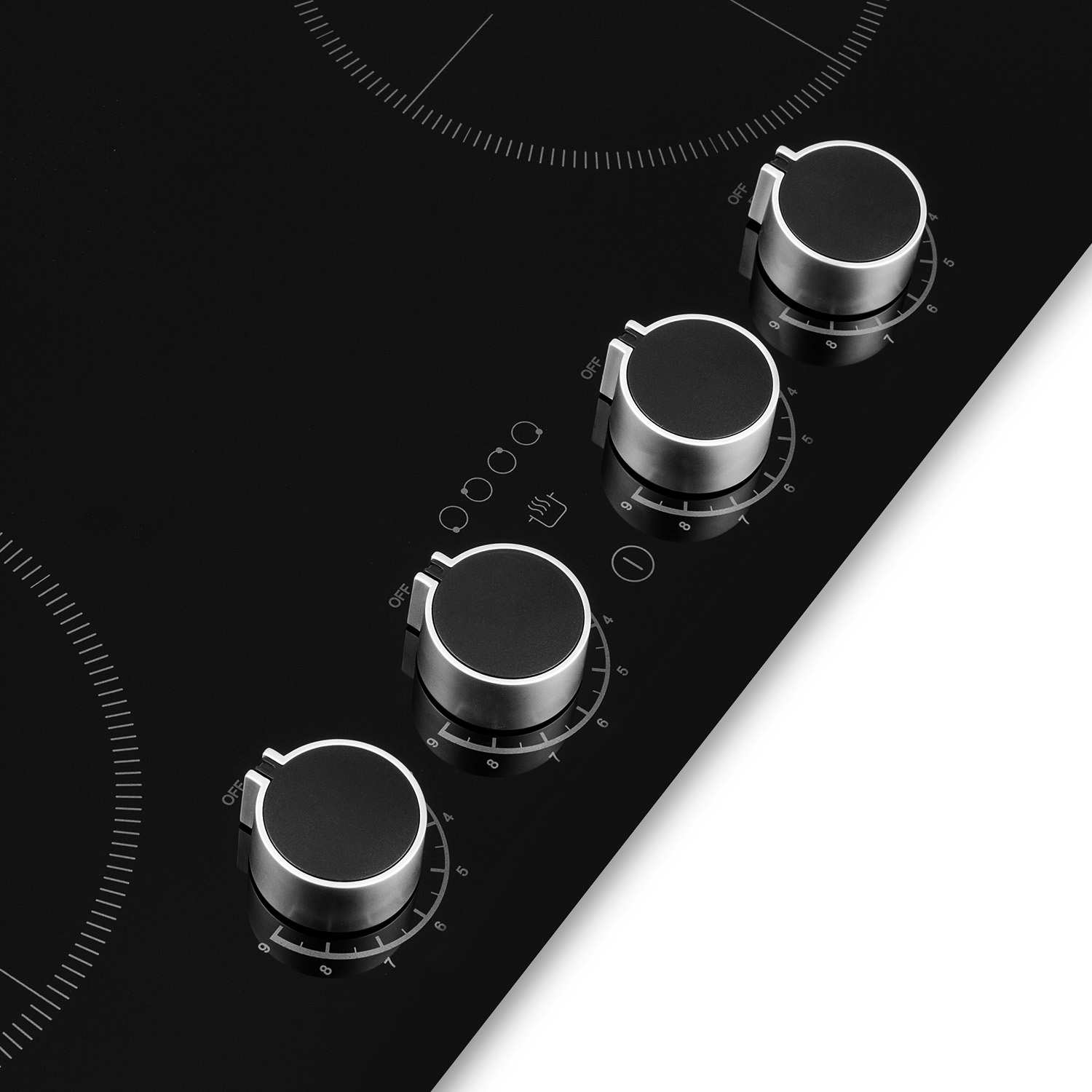 Klarstein Induktionskochfeld, Herd mit 4 Kochfelder, 6000W Induktion Einbauherd, Moderner Einbau-Induktionskochfeld mit 4 Platten, 4 Felder Glaskeramik Induktionskochfelder, Elektro Kochfeld 35