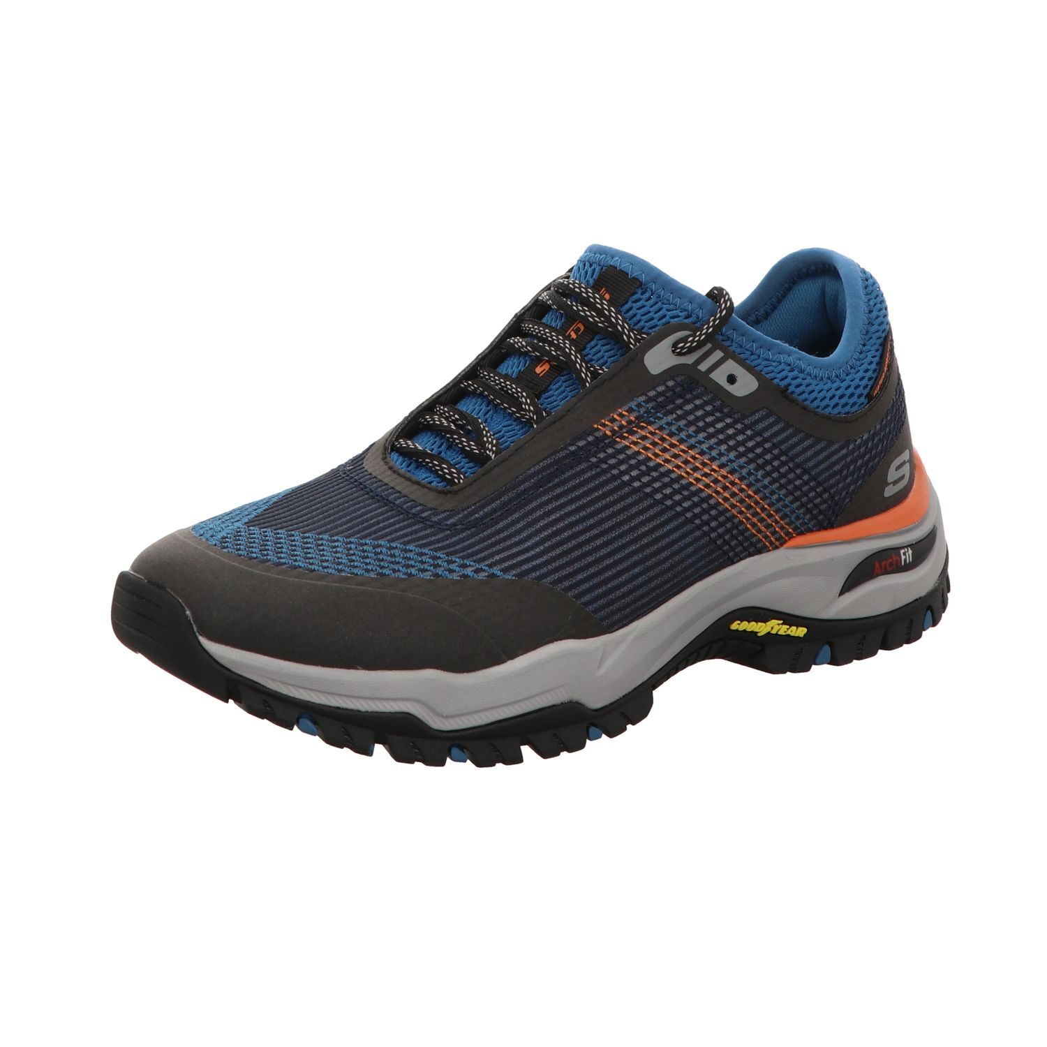 Skechers Pánske športové papuče s gumovou podrážkou Blue