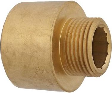 Js Ms-Verlaengerung Dn20,3/4" 3/4"Igx1/2"Ag,Messing Blank