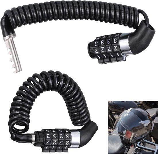 OEM Mini-Fahrradschloss 2er Set - Lichtgewicht - PVC und Stahl - für Fahrrad- und Motorradhelme - 150 cm x 0,46 cm 2026