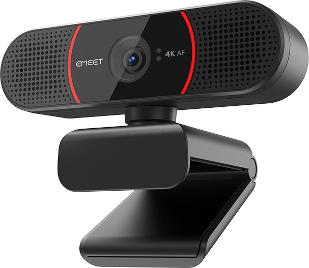 EMEET Full HD Webcam - C960 4K Objektivabdeckung & Dual Mikrofon, 90 ° Streaming Kamera mit Automatische Lichtkorrektur,Videokonferenzkamera