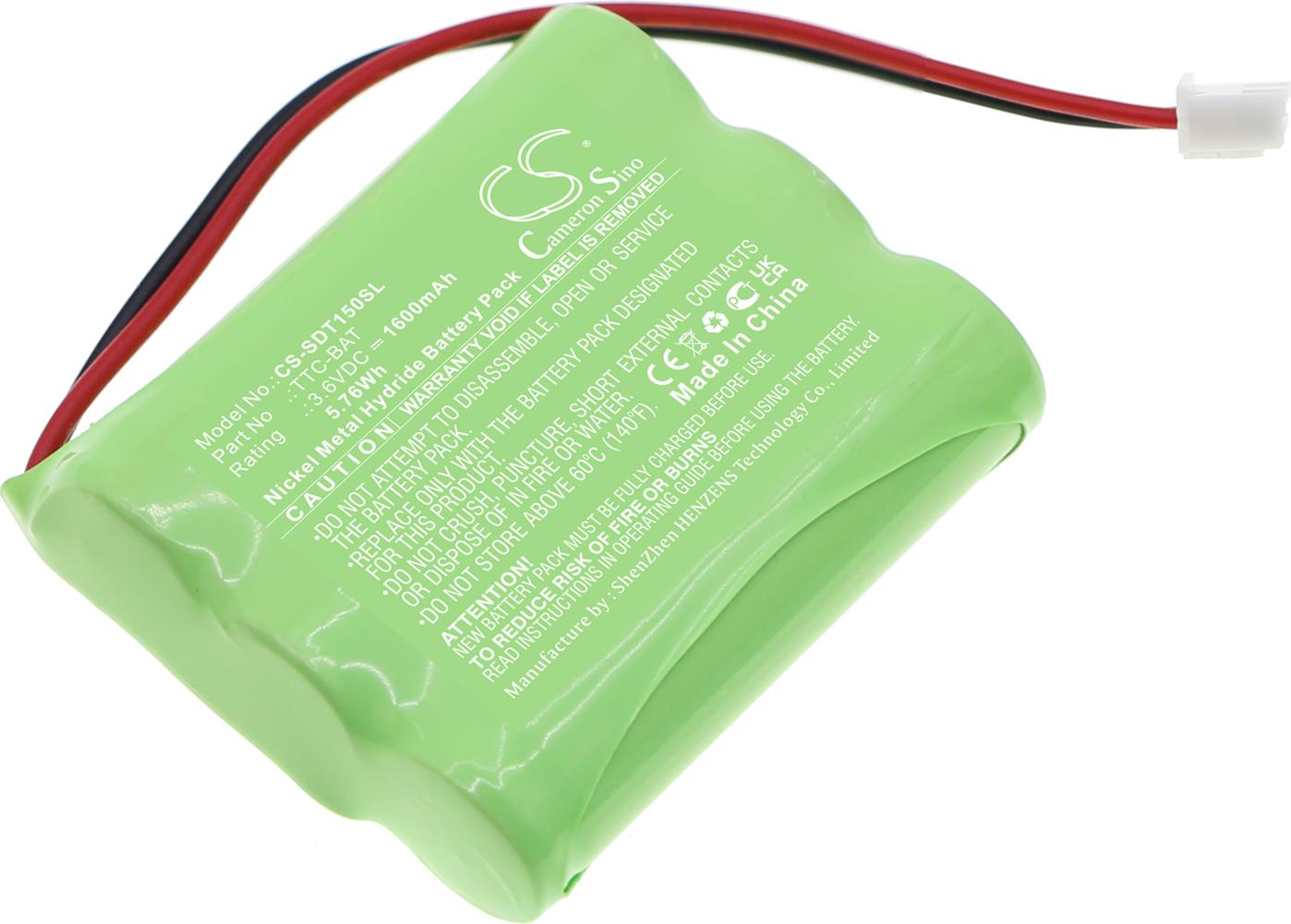 TECHTEK Akku Kompatibel mit [Shimpo] TTC Testers, TTC Torque Tool Tester, TTC-1-5N Ersetzt TTC-BAT