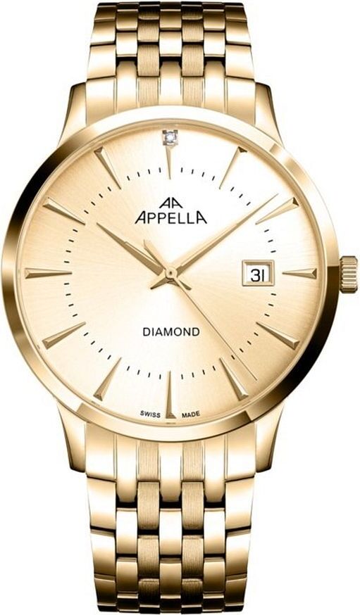 Appella Herrenuhr in Gold appella-L12003.1191DQ