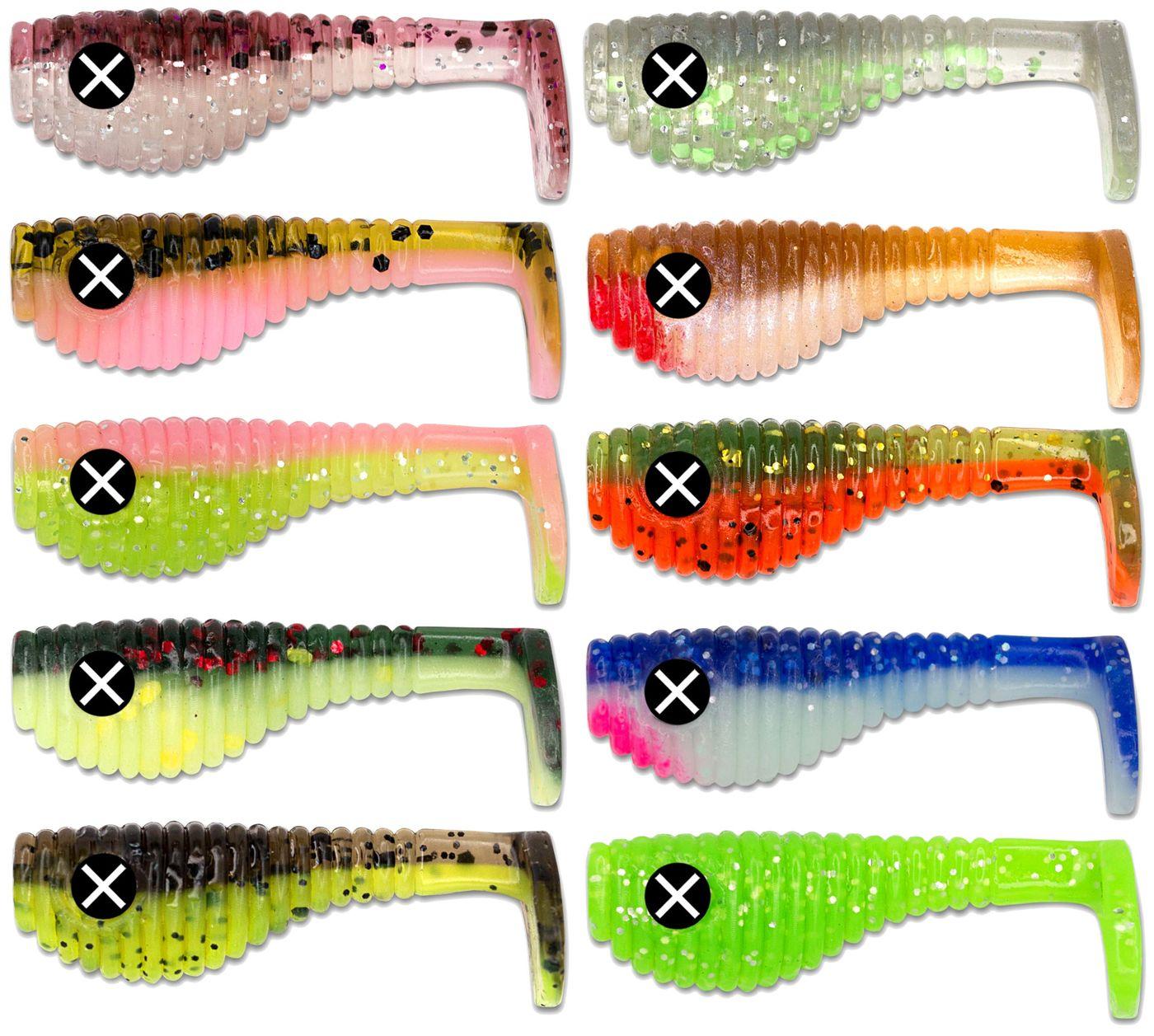 Monkey Lures Baby Lui 3,5cm - 12 Gummifische, Monkey Lures Farbe:Space Schrimp BL35SS