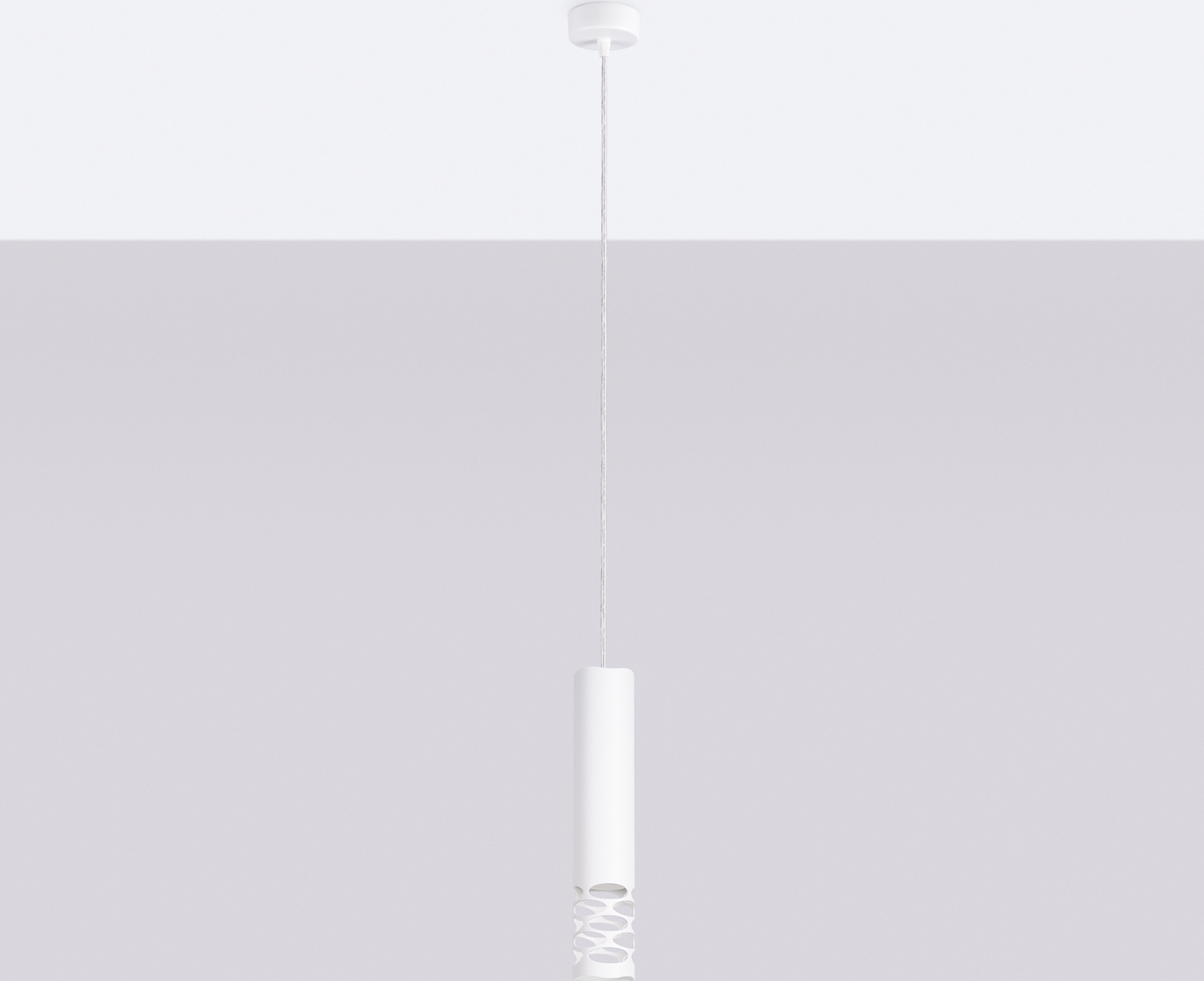 Pendelleuchte LIRO 1 weiß 1xGU10 10W Stahl 125x8x8cm Sollux Lighting