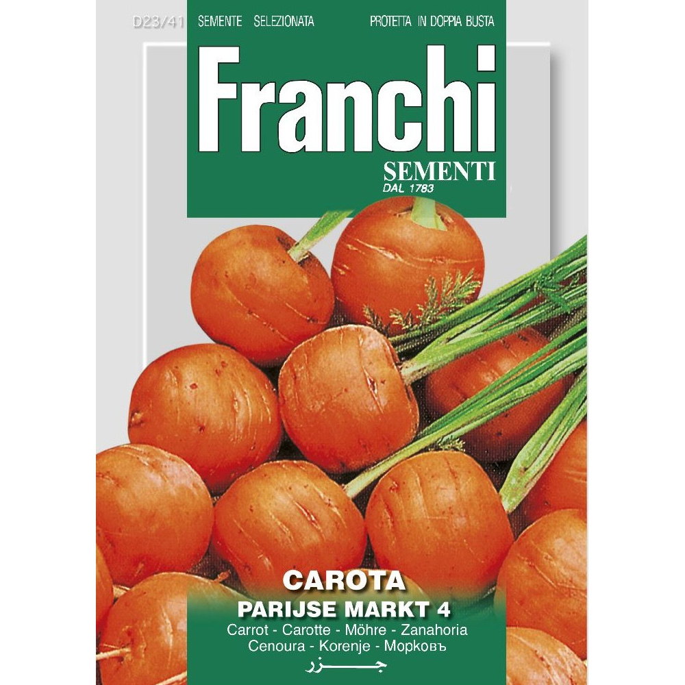 Koopmann International b.v. Möhre Pariser Markt 4 | Möhrensamen von Franchi Sementi DBO 23/41