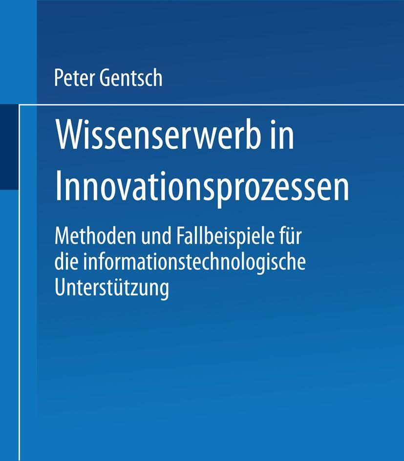 Sonstige Verlage Wissenserwerb in Innovationsprozessen