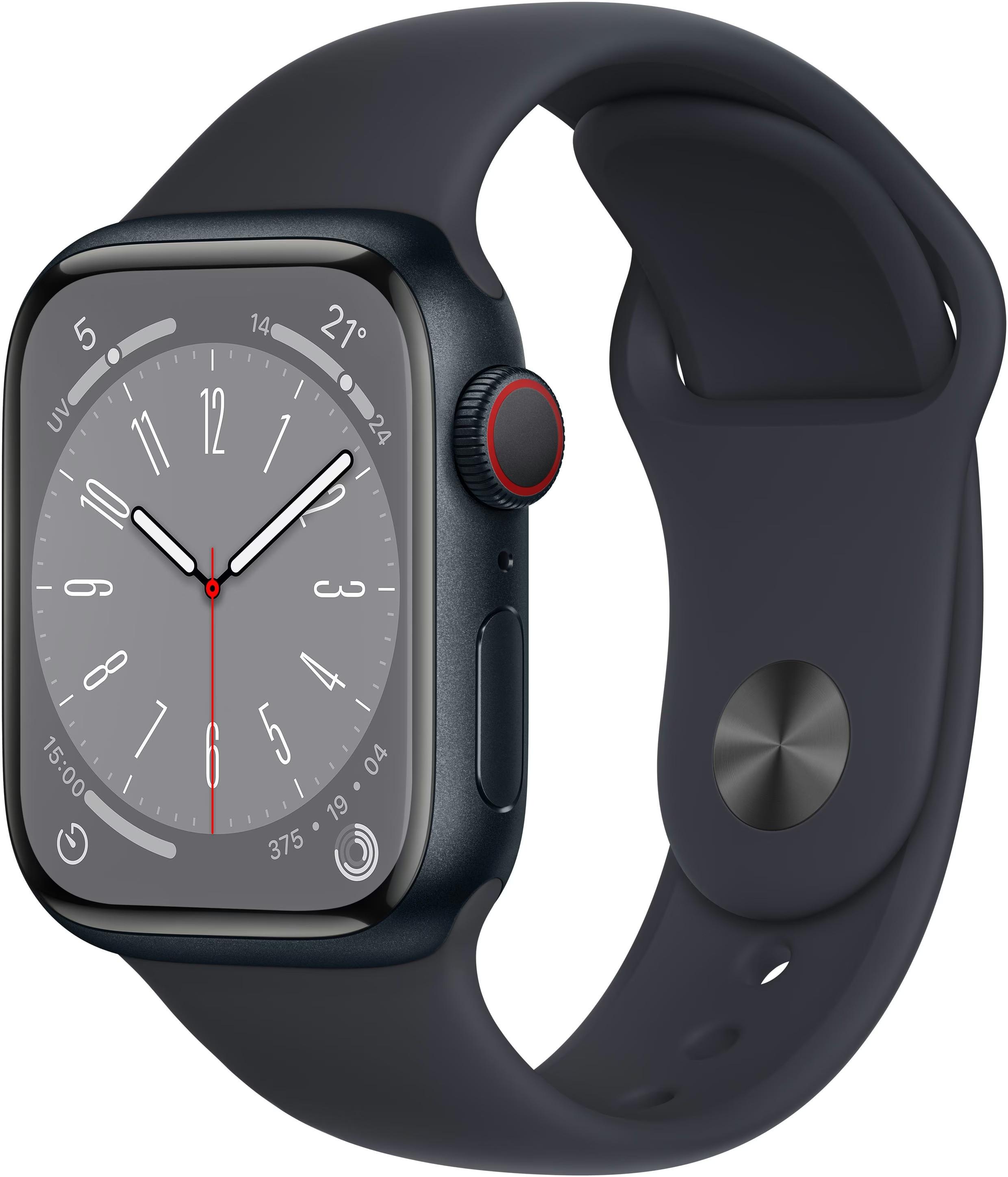 Apple Watch 8 4G 41mm Alu mitternacht/Sport mitternacht MNHV3FD/A