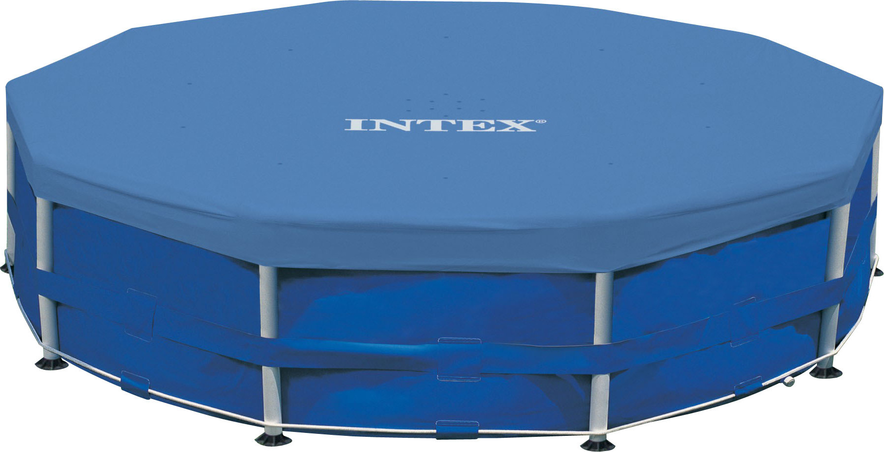INTEX 128030 Abdeckplane Für Frame-Pool Ø 305 Cm, Überhang 25 Cm