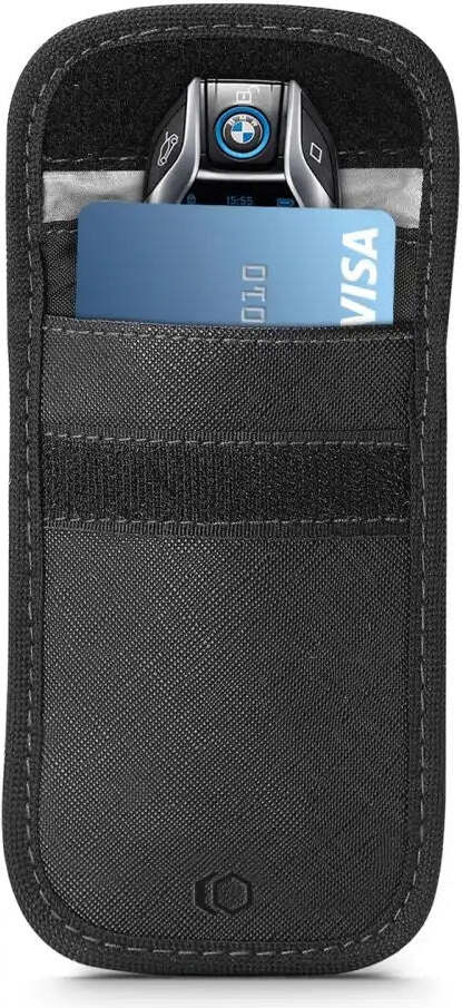 TechProtect RFID-Hlle fr Autoschlssel in Schwarz Autoschlsseletui fr Schutz und Sicherheit B-7381
