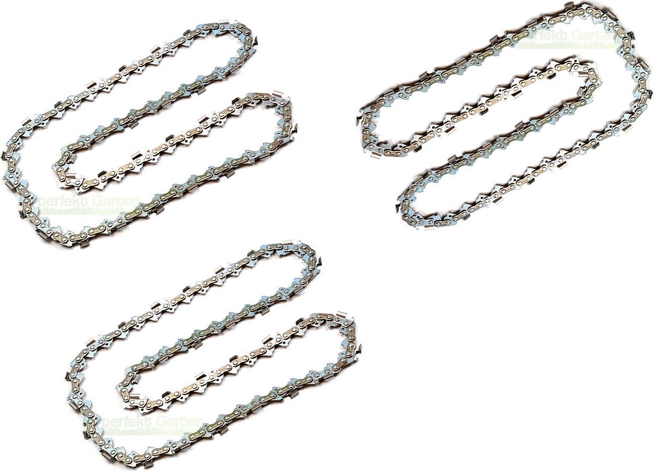 perfektGarten 3x Sägekette 40cm ALDI TOP CRAFT, IKRA KSI 2100, KSI 2000-40, KSI 2200-40 606 X 3