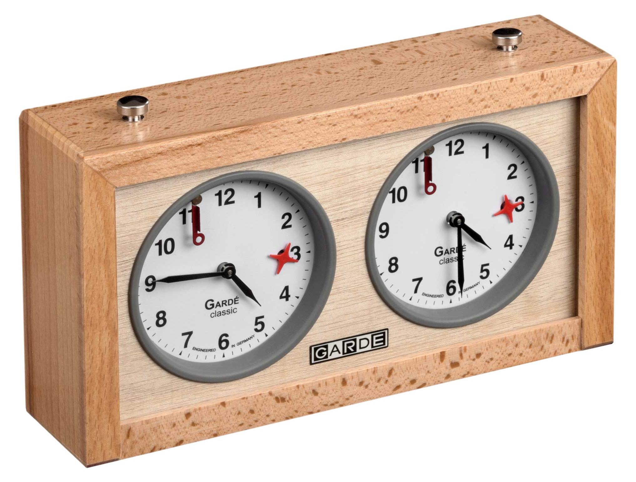 Philos Schachuhr Garde Classic Holzgehäuse PHI-4668