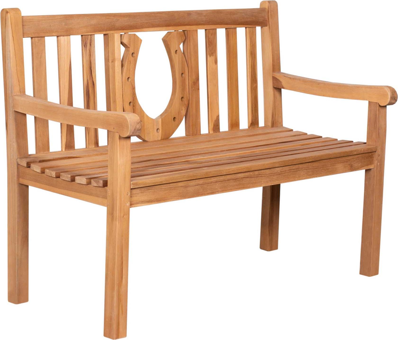 Gartenbank Hufeisen Teak 120 cm