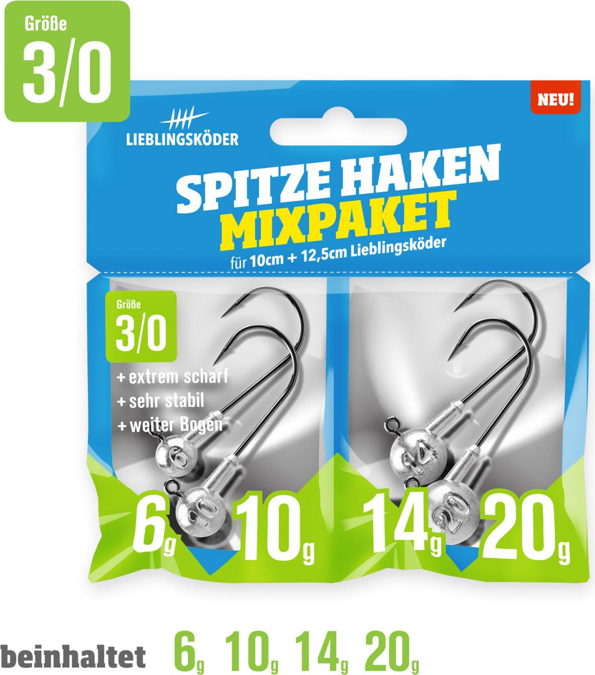 Lieblingsköder Lieblingsköder Spitze Haken 3/0 Mixpaket