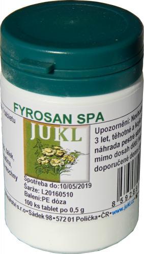 JUKL FYROSAN SPA – unterstützt die Harnwege und den Dickdarm. TAB021
