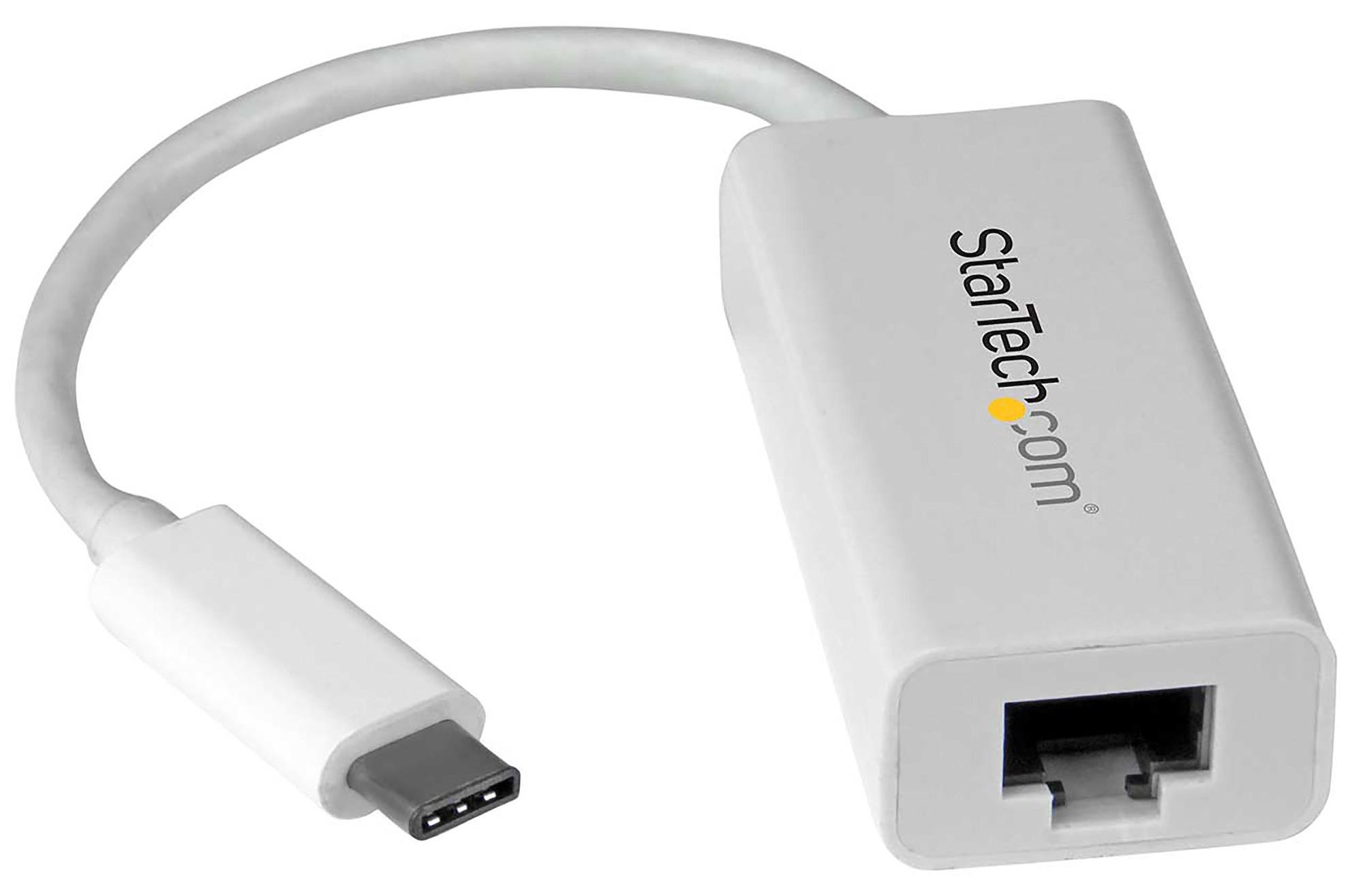 StarTech.com US1GC30W, Kábel, USB Typ-C, Ethernet, 5000 Mbit/s, Biela