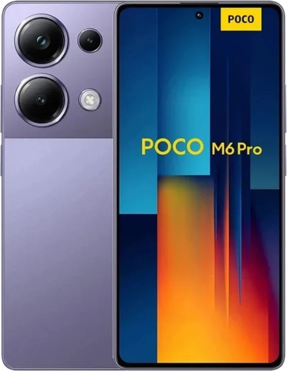 Poco M6 Pro, 64MP trojitý fotoaparát, 67W turbo, Lila, 8GB+256GB