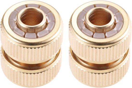 OEM Messing slangverbinders set - 2 stuks 2026