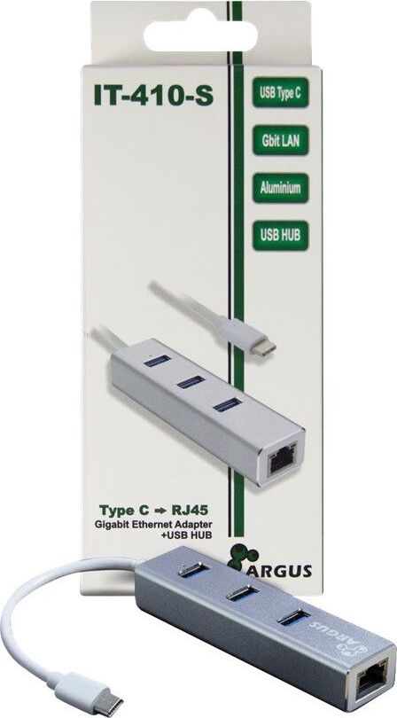 Inter-Tech LAN adaptér Argus IT-410-S USB-C Gigabit Ethernet