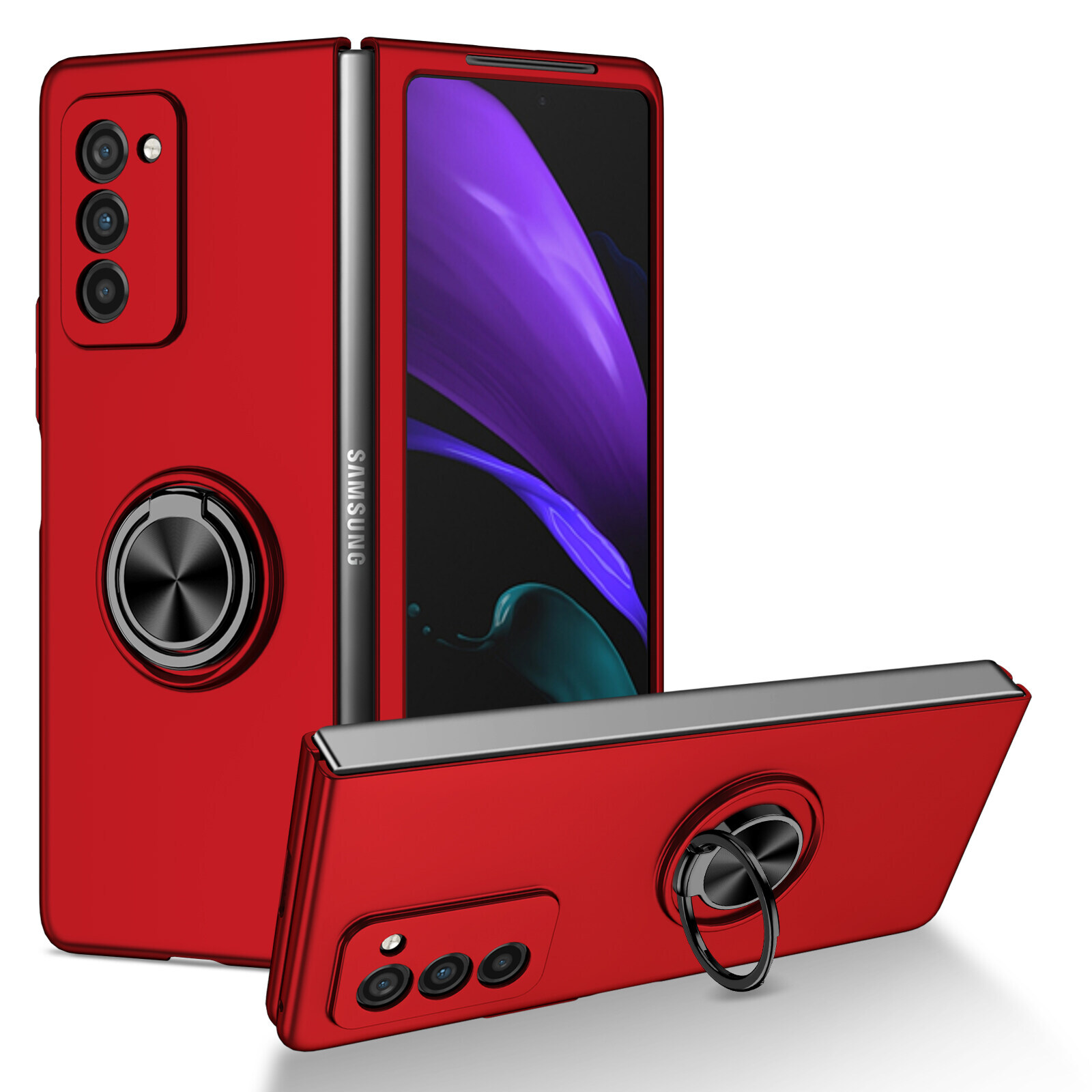 Custodia Paraurti In Metallo Con Telaio In Alluminio Per IPhone 12/12 Pro 6.1'' - Sottile E Antiurto - Senza Pannello Posteriore (Blu Scuro) - 2