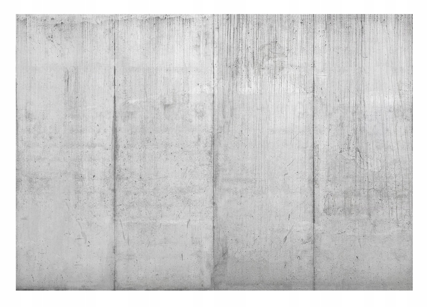 Fototapete Beton Gang 3D Effekt Grau Weiß 3,50 m x 2,55 m FSC
