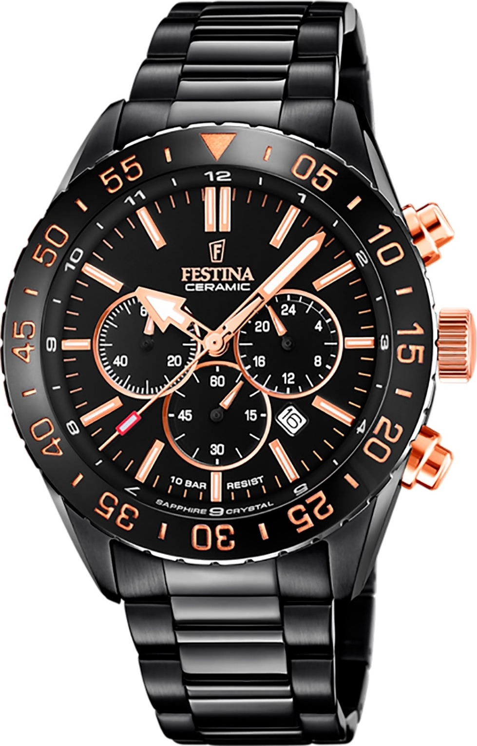 Pánske náramkové hodinky Festina z nehrdzavejúcej ocele modré Fashion D2UF20577/1