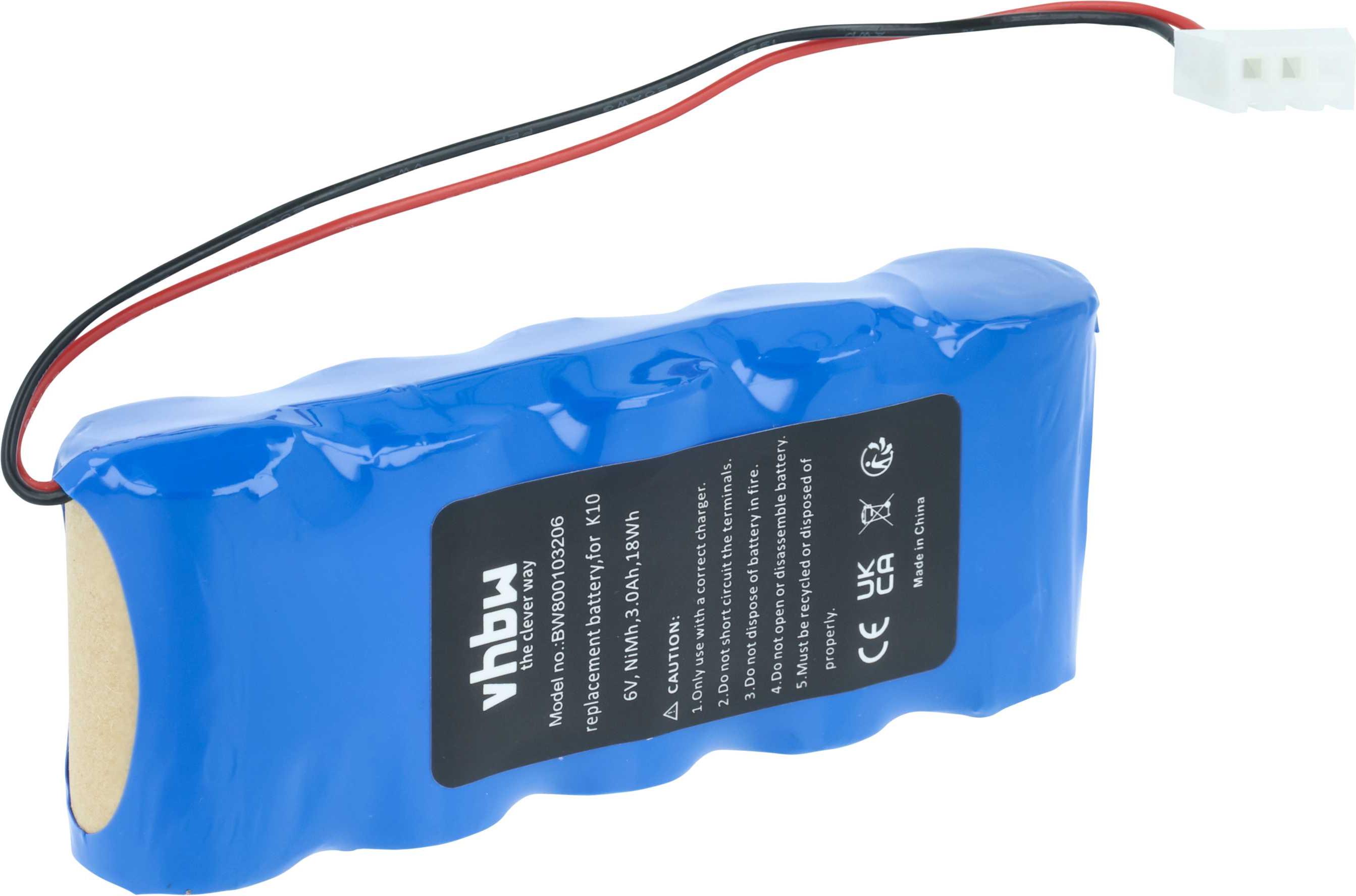 vhbw Akku kompatibel mit Bosch Roll-Lift K10, K12 Rollladenantrieb Torantrieb Drehtorantrieb Garagentorantrieb (3000 mAh, 6 V, NiMH) 39753395-8